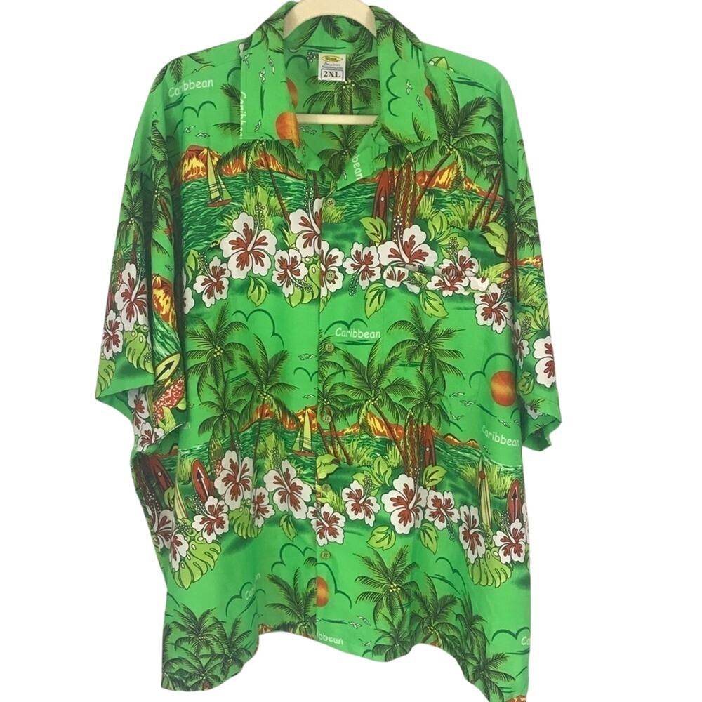 Rima Beachworld Hawaiian Tropical Shirt Size 2XL